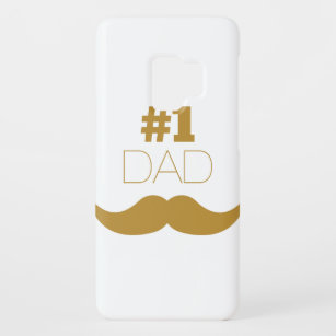 #1 Pap Gold Mustache - Nummer 1 Case-Mate Samsung Galaxy S9 Hoesje