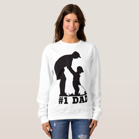 1 Pap Golfing Golf Vaders Dag Vader Zoon T-shirt (Voorkant volledig)