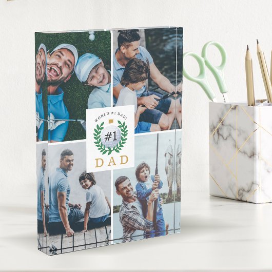 #1 Pap, Happy Fathers Day Golf Theme Foto Collage