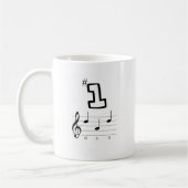 #1 Pap in Musical Notation Koffiemok (Links)