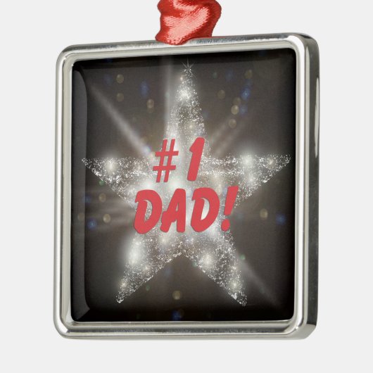 #1 Pap! Metalen Ornament (Links)