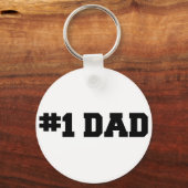 #1 Pap | Nummer één vader | Happy Vaderdag Sleutelhanger (Voorkant)
