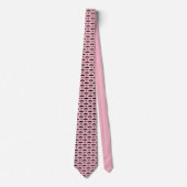 #1 Pap Roze en zwarte snor - Nummer Een Stropdas (Voorkant)