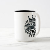 #1 Pap Tweekleurige Koffiemok (Voorkant rechts)