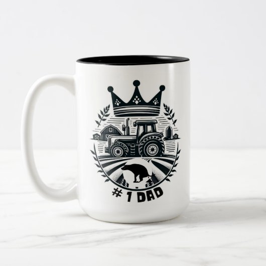 #1 Pap Tweekleurige Koffiemok (Links)