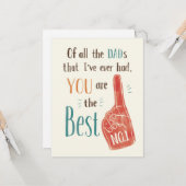 1 Pap Vaderdag Kaart (Voorkant / Achterkant in situ)