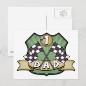 #1 Pap Vaderdag Race Fan Briefkaart (Voorkant / Achterkant)