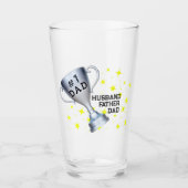 #1 Papa Aangepast bier Glass Glas (Voorkant)