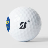 #1 Papa Altijd Helder en Moedig Golfballen (Logo)