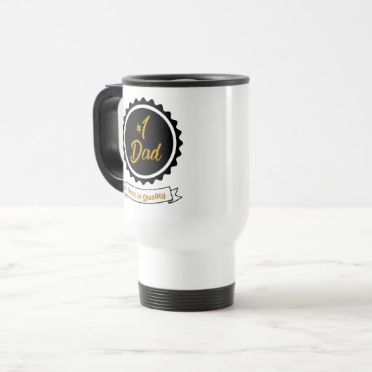 #1 Papa- Beste in Kwaliteit reizen Mok (Voorkant links)