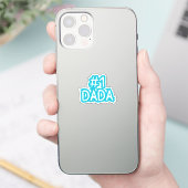 #1 Papa | Beste Vader Papa Nieuw Vader Sticker (Telefoon)
