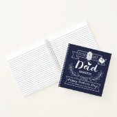 1 Papa Cute Monogram van uw vader Notitieboek (Binnen)