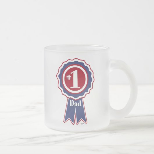 #1 Papa - Fijne Vaderdag Matglas Koffiemok (Rechts)