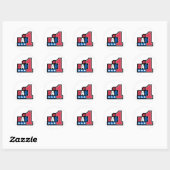 #1 Papa Gift Ronde Sticker (Vel)