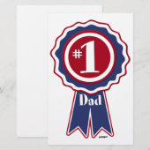 #1 Papa - Happy Vaderdag Briefpapier (Voorkant / Achterkant)