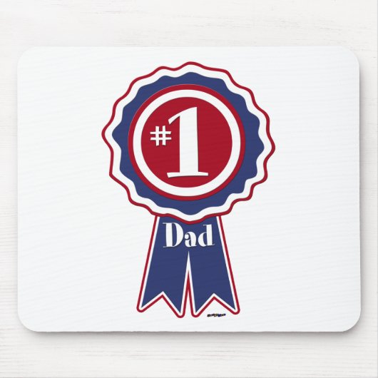#1 Papa - Happy Vaderdag Muismat (Voorkant)