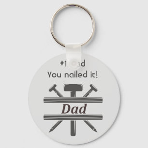 #1 Papa Hij heeft het gered. Fun Appreciation quot Sleutelhanger