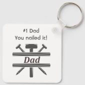 #1 Papa Hij heeft het gered. Fun Appreciation quot Sleutelhanger (Achterkant)