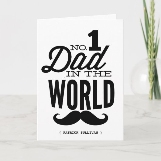 1 Papa in de wereld | VADERDAG KAART (Voorkant)