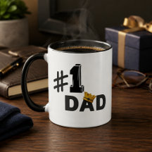 #1 Papa Liefde Gepersonaliseerde Mok