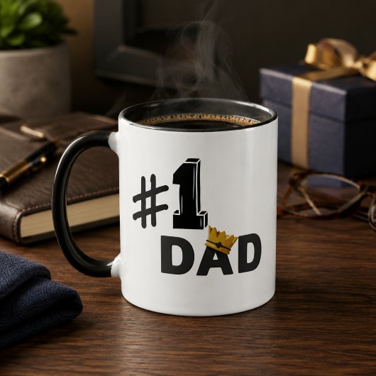 #1 Papa Liefde Gepersonaliseerde Mok