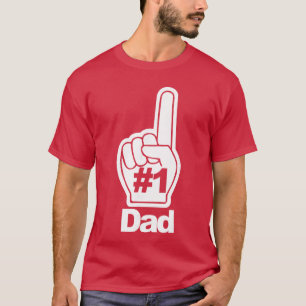 1 papa nummer één Daddyee vriend T-shirt