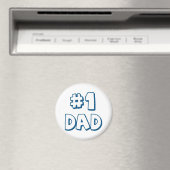 #1 Papa Nummer Eén pap Vaderdag cadeaus Magneet (Insitu (Vaatwasser))