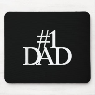 #1 Papa Nummer Een Papa Elegante Vader Quote Graph Muismat