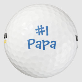 #1 Papa (Nummer Een Papa) Vaderdag Golfballen