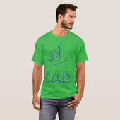 1 Papa retro grappig T-shirt (Voorkant volledig)