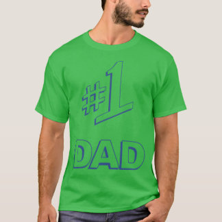 1 Papa retro grappig T-shirt
