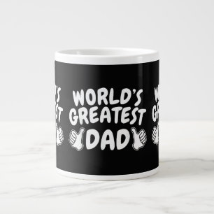 1 papa Shirt Nummer 1 papa Grootste papa van de we Grote Koffiekop