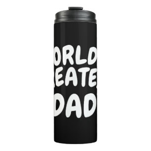 1 papa Shirt Nummer 1 papa Grootste papa van de we Thermosbeker