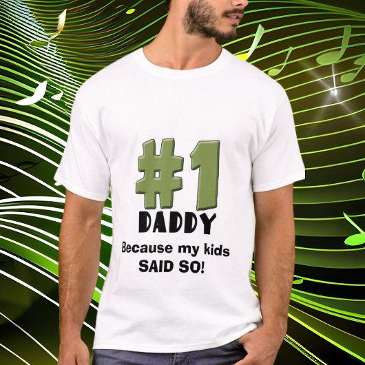 #1 Papa T-shirt