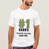 #1 Papa T-shirt (Voorkant)