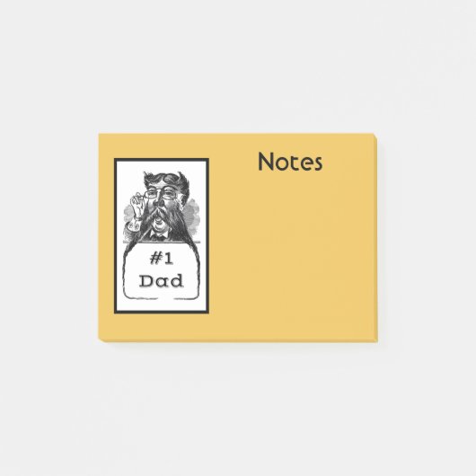 #1 Papa  tekening Post-it® Notes (Voorkant)