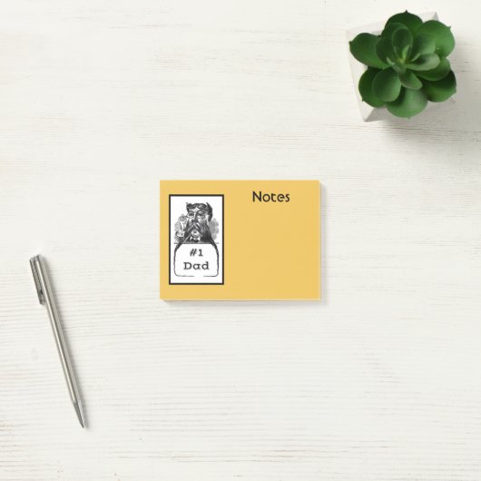 #1 Papa  tekening Post-it® Notes (Kantoor)
