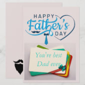 "#1 Papa" vaderdag (Voorkant / Achterkant)