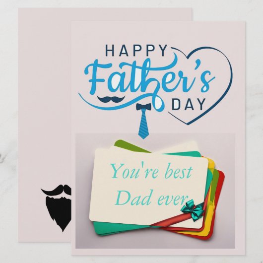 "#1 Papa" vaderdag (Voorkant / Achterkant)