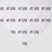 #1 Papa Vaderdag Gift Tissue Papier (Detail)
