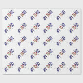 #1 Papa Vaderdag Gift Wrap Cadeaupapier (Vlak)