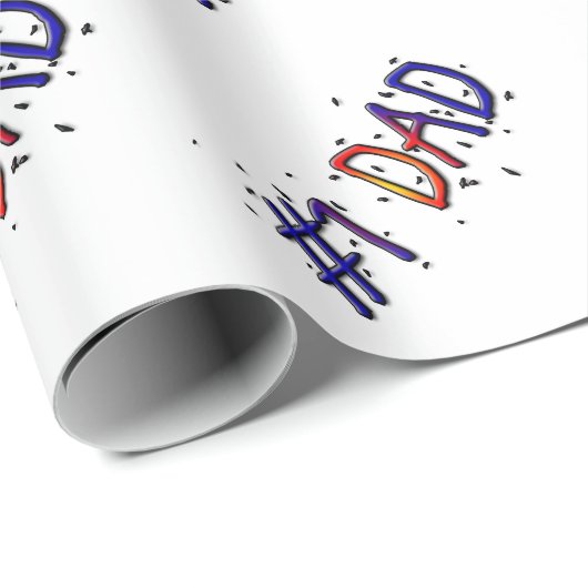 #1 Papa Vaderdag Gift Wrap Cadeaupapier (Rol Hoek)