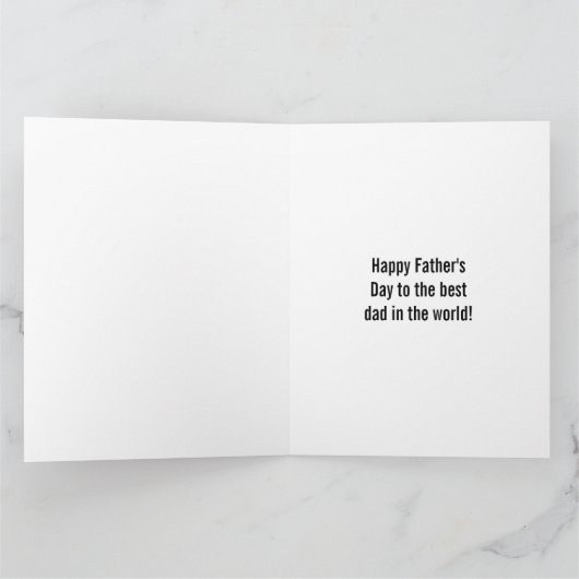 #1 Papa Vaderdag Kaart (Binnen)