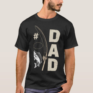 #1 Papa Vissen Vader Vaderdag T-shirt