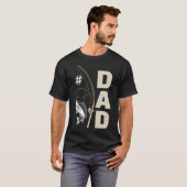 #1 Papa Vissen Vader Vaderdag T-shirt (Voorkant volledig)