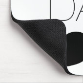 #1 Papa Zwarte Snor - Nummer Een Muismat (Hoek)