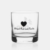 #1 Papaliefde Gepersonaliseerd Whiskeyglas Whisky Glas (Achterkant)
