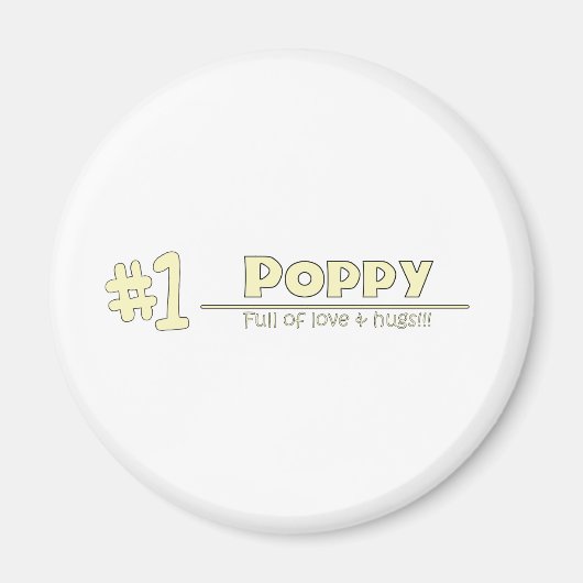1-papaver magneet (Voorkant)