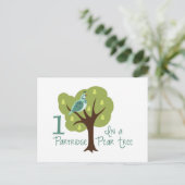 1 patroon in de perenboom briefkaart (Staand voorkant)