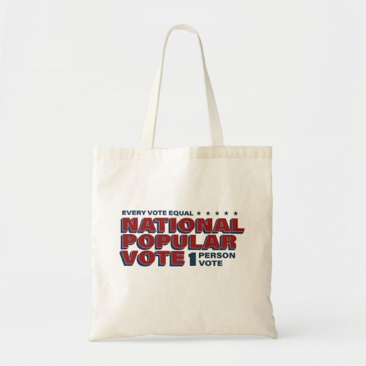 1 Person 1 Vote Tote Bag (Voorkant)